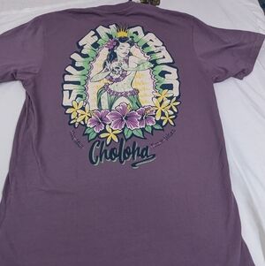 Sullen Art NWT Hail Maui's Purple Tshirt With Lovely Hula Girl Graphics Large